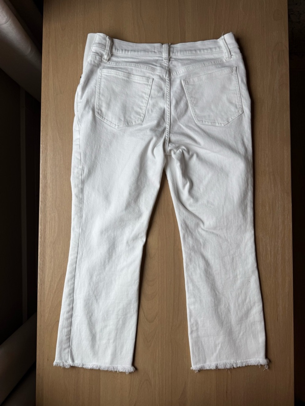 Hatch Women's White Cropped Ankle Maternity Jeans Size 29 - Picture 2 of 9